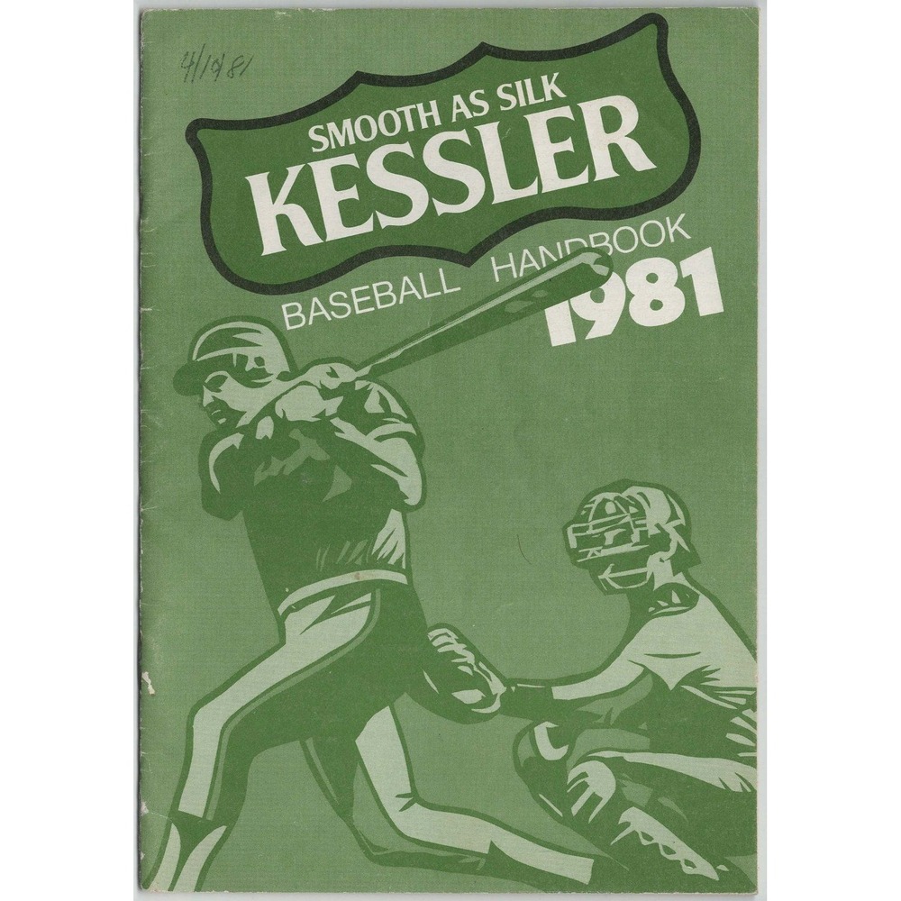 Vintage 1981 Kessler Smooth As Silk Baseball Handbook MLB Statistics Booklet